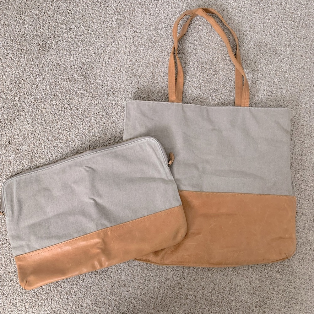 Hearth & hand: magnolia tote + laptop case